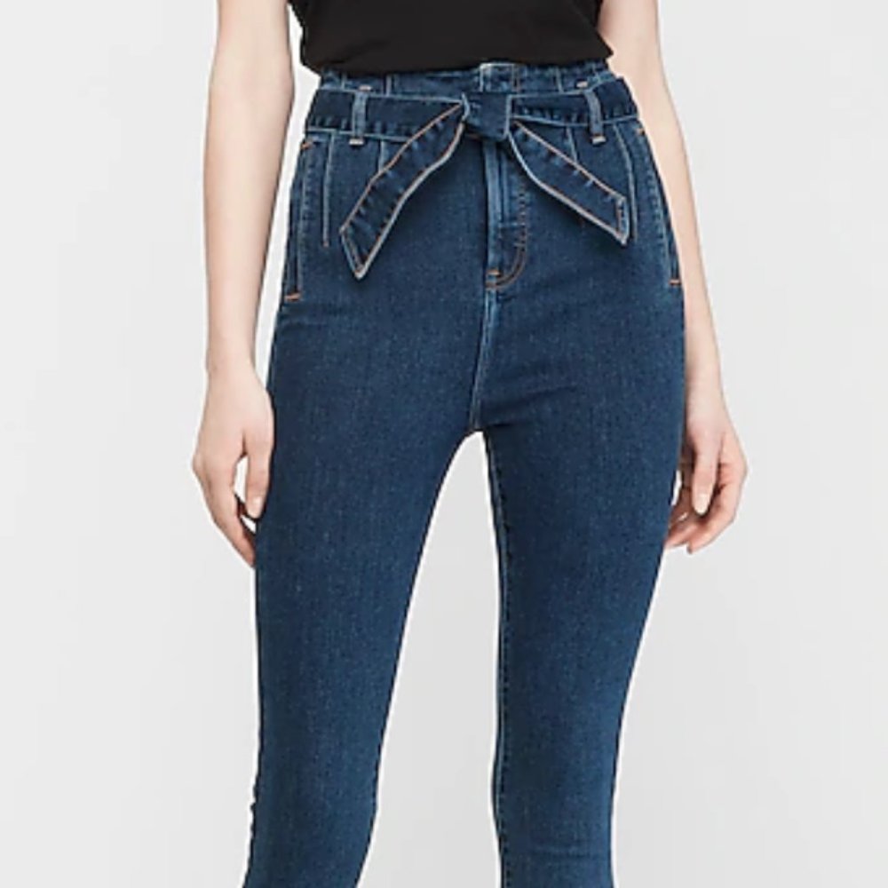 Express High Waisted Skinny Jeans